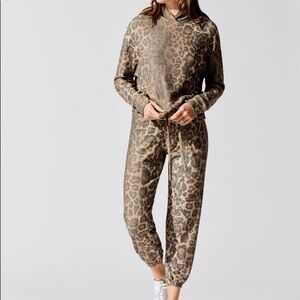 LNA Leopard brushed Hoodie & Jogger